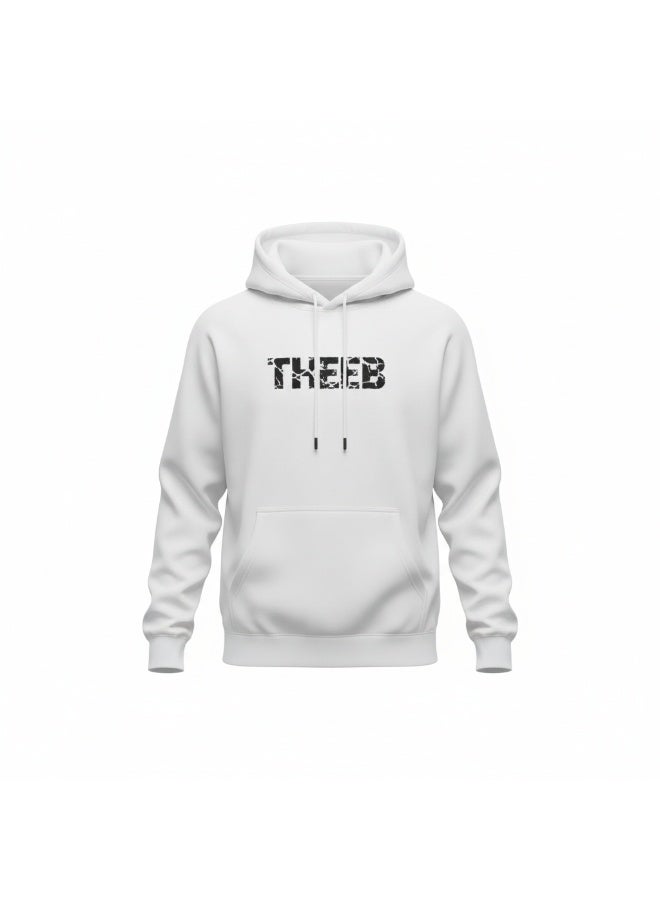 THEEB Cracked Hoodie White